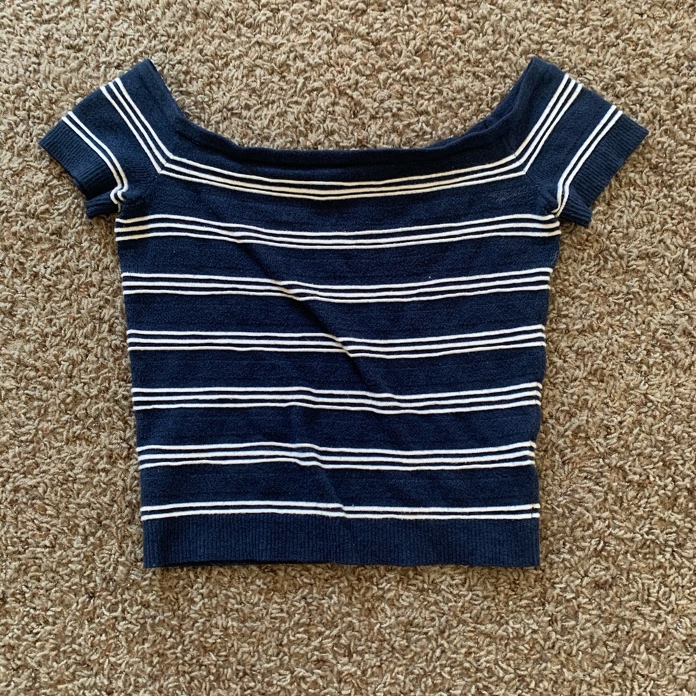American Eagle Outfitters striped crop top